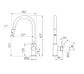 Dolce II Pull Out Sink Mixer Brushed Gold