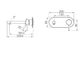 Dolce II Wall Basin/Bath Mixer Trim Kits Only Gun Metal