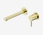 Dolce II Wall Basin/Bath Mixer Separate Back Plate Brushed Gold
