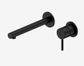 Dolce II Wall Basin/Bath Mixer Separate Back Plate Matte Black