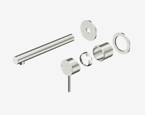 Dolce II Wall Basin/Bath Mixer Separate Back Plate Trim Kits Only Brushed Nickel
