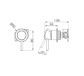 Dolce II Shower Mixer Brushed Gold