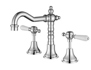 Bordeaux Chrome Basin Set