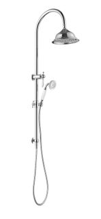 Bordeaux Chrome Twin Shower on Rail