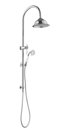 Bordeaux Chrome Twin Shower on Rail