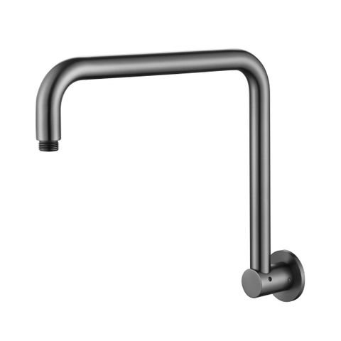 Star Gun Metal High Rise Shower Arm 350mm