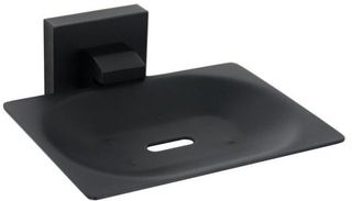 Savanna Square Black Soap Dish Metal