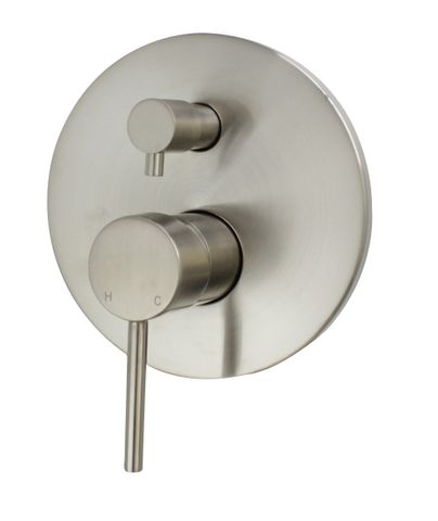 Star Mini PVD Brushed Nickel 35mm Shower Divertor