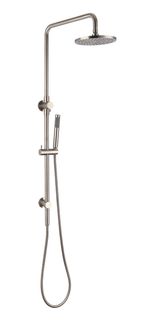 Star PVD Brushed Nickel Combination Shower on Column Set