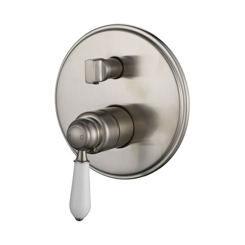 Bordeaux Brushed Nickel Shower Mixer with Diverter