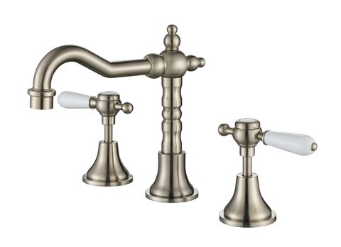 Bordeaux Brushed Nickel Basin Set