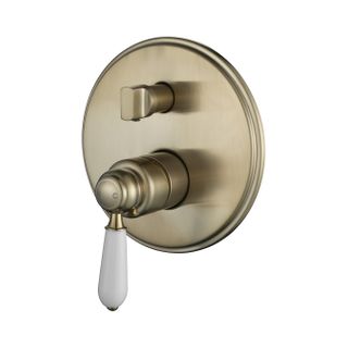 Bordeaux Brushed Bronze Shower Mixer with Diverter