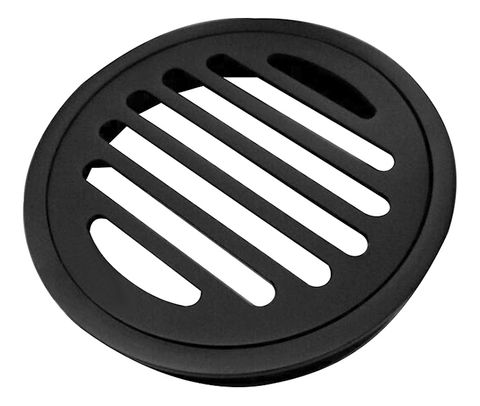 Black Round Floor Grate 100mm