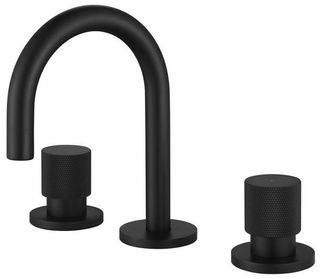 Cadence 1/4 Turn Matte Black Basin Set