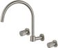 Cadence 1/4 Turn Brushed Nickel Wall Sink Set