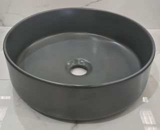 Mersey Matte Grey A/C Basin 360x360x120