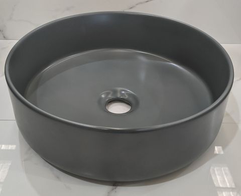 Mersey Matte Grey A/C Basin 360x360x120