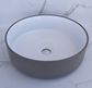 Mersey Matte Grey/(Gloss)White A/C Basin 360x360x120mm