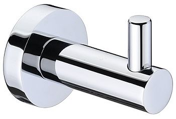 Ramsay Round Chrome Robe Hook Single