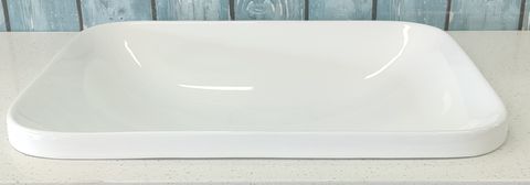 Tamar Gloss White Semi inset Basin 500*380*145mm