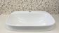 Wye Gloss White Semi Inset Basin 500*425*155mm