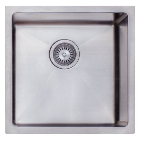 Undermount Sink Single Sq 450x450 Chrome