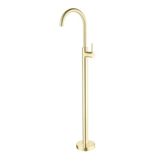 MECCA FREESTANDING BATH MIXER BRUSHED GOLD