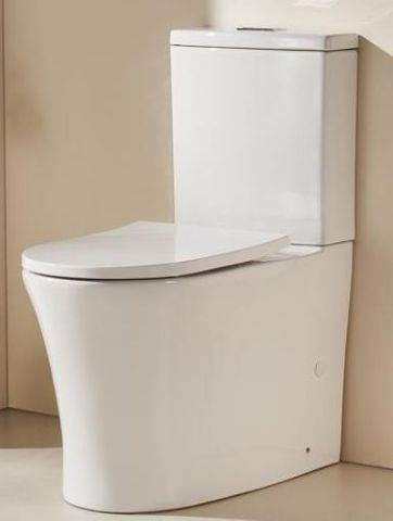 Crystal Flush Rimless Back To Wall Toilet Suite