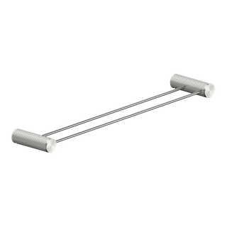 OPAL DOUBLE TOWEL RAIL 600MM BRUSHED NICKEL