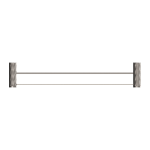 OPAL DOUBLE TOWEL RAIL 600MM GRAPHITE