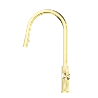 OPAL PULL OUT SINK MIXER WITH VEGIE SPRAY FUNCTION BRUSHED GOLD