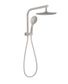 MECCA 2 IN 1 TWIN SHOWER BRUSHED NICKEL