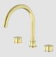 KARA BATH SET BRUSHED GOLD