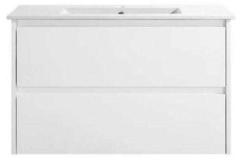 Amber 900 Matte WHITE Wall Hung Vanity