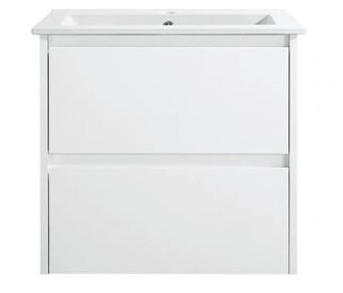 Amber 600 Matte WHITE Wall Hung Vanity