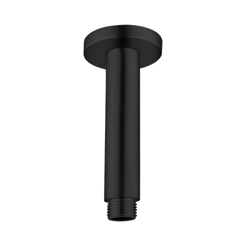 ROUND CEILING ARM 100MM LENGTH MATTE BLACK