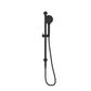 MECCA SHOWER RAIL WITH AIR SHOWER MATTE BLACK