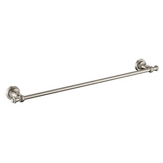 Medoc Single 600 Towel Rail Brushed Nickel