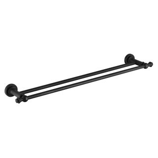 Medoc Double 600 Towel Rail Matte Black