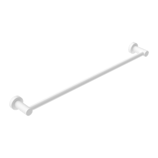 MECCA SINGLE TOWEL RAIL 600MM MATTE WHITE