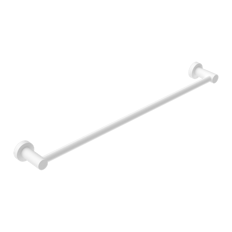 MECCA SINGLE TOWEL RAIL 600MM MATTE WHITE