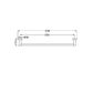 MECCA SINGLE TOWEL RAIL 600MM MATTE WHITE