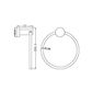 MECCA HAND TOWEL RING MATTE WHITE