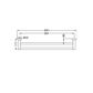 MECCA DOUBLE TOWEL RAIL 600MM MATTE WHITE