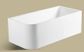 Memphis 1500 Right Gloss White Corner Freestanding Bath