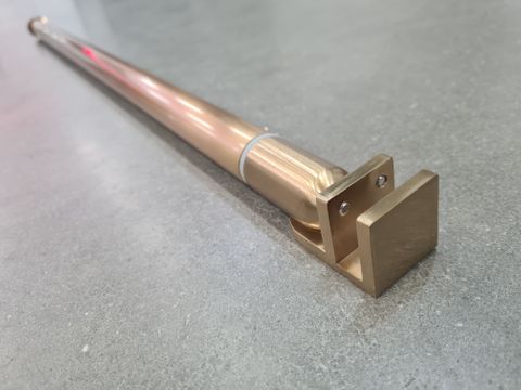 Round Brushed Bronze Stabiliser Bar 730mm - 1200mm