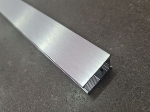 Frameless Brushed SS Wall Channel 2090x20mm