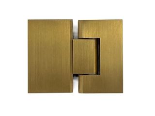 Frameless Hinges (Each) Brushed Bronze