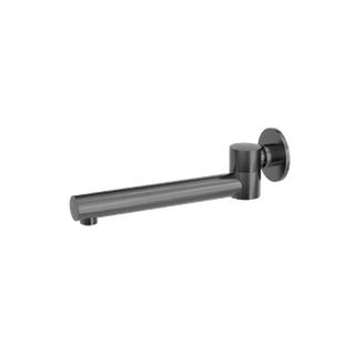 DOLCE WALL MOUNTED SWIVEL BATH SPOUT ONLY GUN METAL