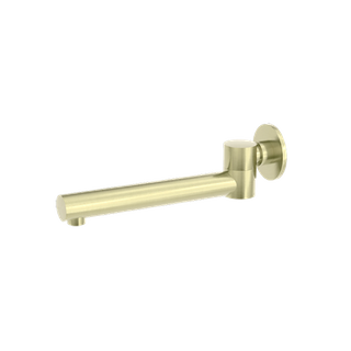 DOLCE WALL MOUNTED SWIVEL BATH SPOUT ONLY BRUSHED GOLD